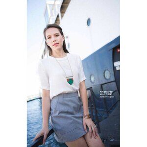 Mata Traders Pinstriped Mini Skirt | XS